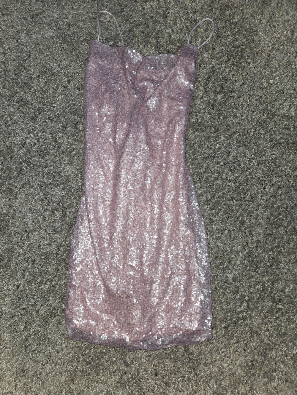 Hello Molly Pink Sequin Spaghetti Strap Party Dress